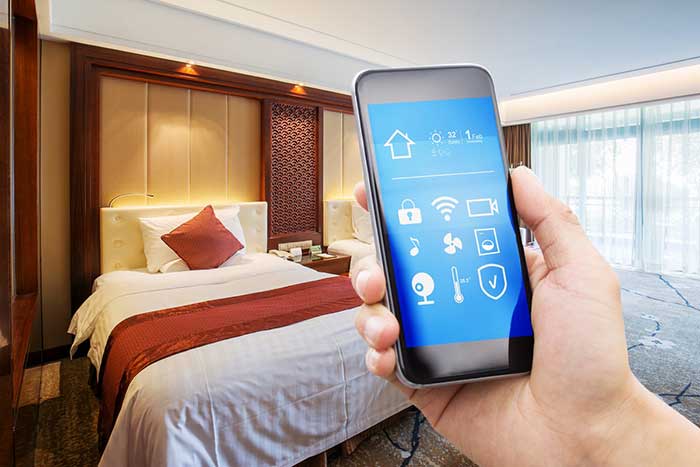 کنترل دما و روشنایی در هتل هوشمند